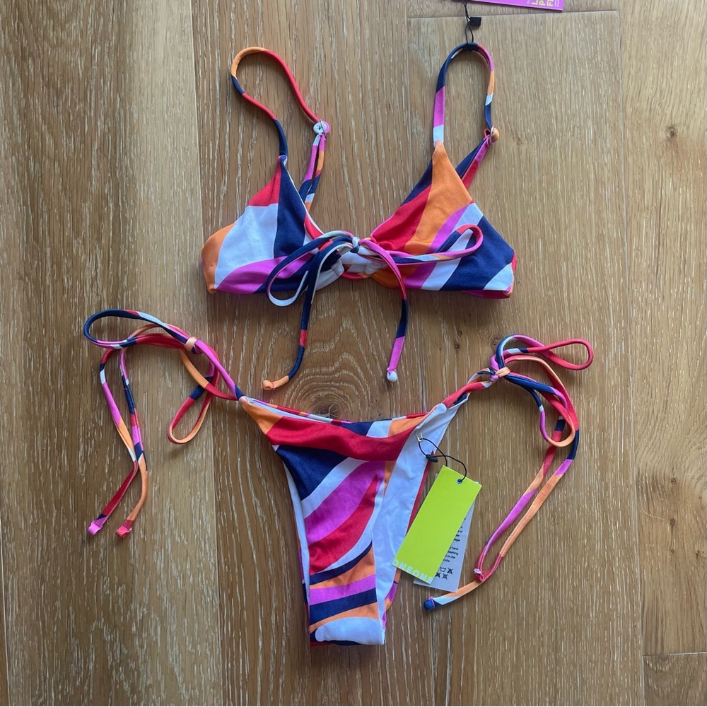 Abstract Print Bikini NWT